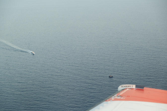 On July 7, 2023, the crew of the aircraft chartered by the NGO Sea-Watch witnessed the illegal interception of a fishing boat carrying around 250 people by a Libyan vessel, the 
