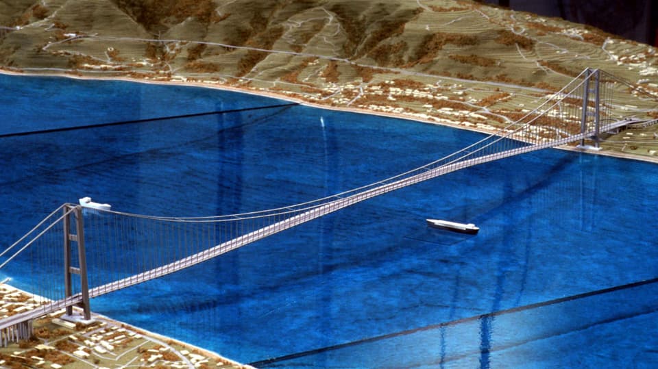 Model drawing of the planned bridge.