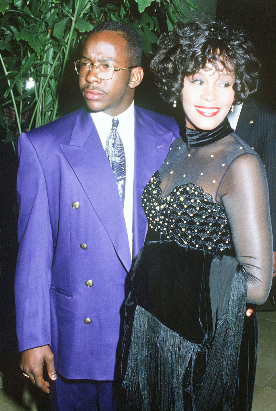 Whitney Houston and Bobby Brown, circa 1992