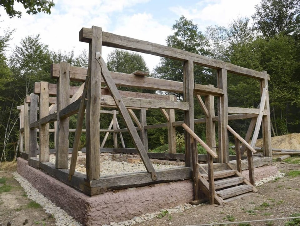 wooden framework