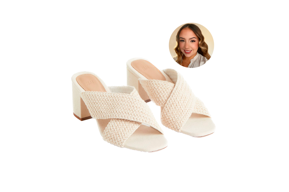 H&M mules with a crochet look