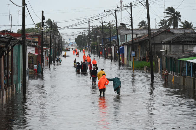 Flooding after Tropical Storm Idalia hit Batabano, Mayabeque Province, Cuba, August 29, 2023.