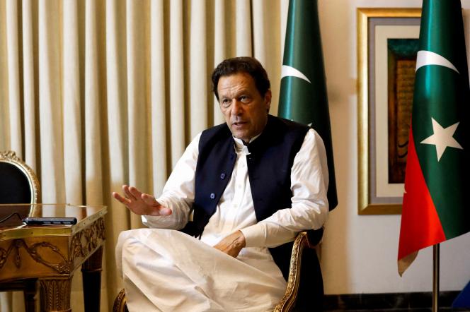 Former Pakistani Prime Minister Imran Khan on March 17, 2023, in Lahore.