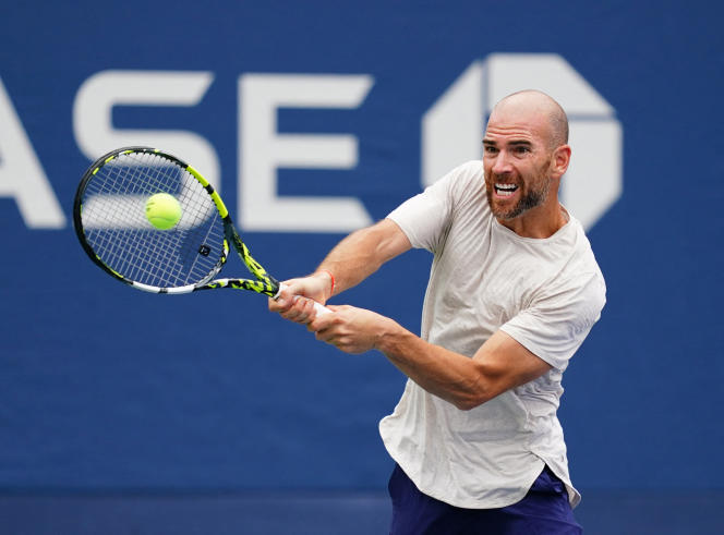 Titouan Droguet, winner of Lorenzo Musetti, on August 28, 2023, at the US Open, in New York.