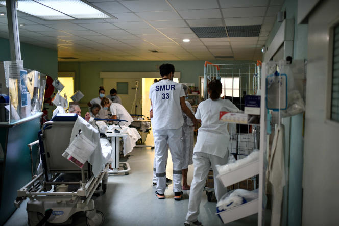 In the emergency department of the Robert-Boulin hospital in Libourne (Gironde), August 25, 2023.