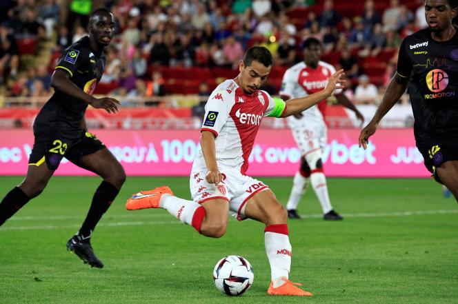 Wissam Ben Yedder against Toulouse FC, in Monaco, June 3, 2023.