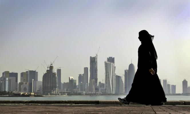 A Qatari woman in Doha on May 14, 2010.