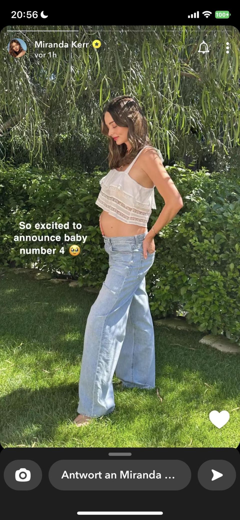 Good news for Miranda Kerr: She is pregnant for the fourth time. 