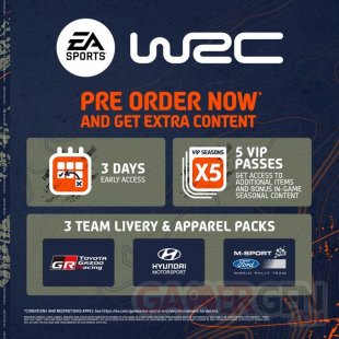 EA Sports WRC 05 09 2023 pre-order bonus