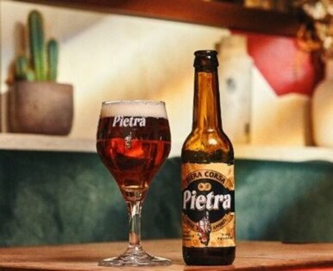 Pietra beer, Brasserie Pietra, €1.95 for a 33 cl bottle.