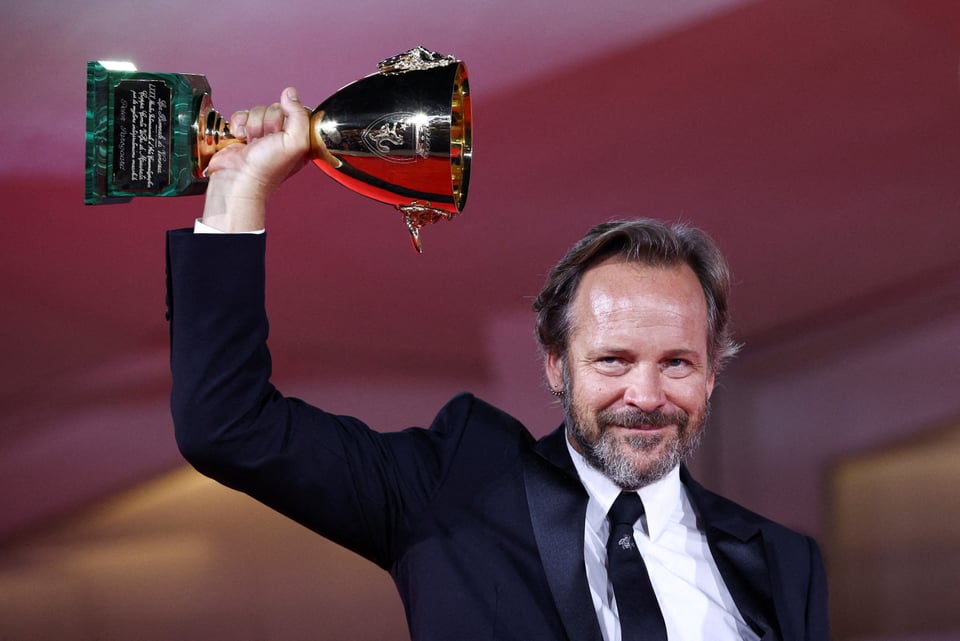 Sarsgaard with trophy.