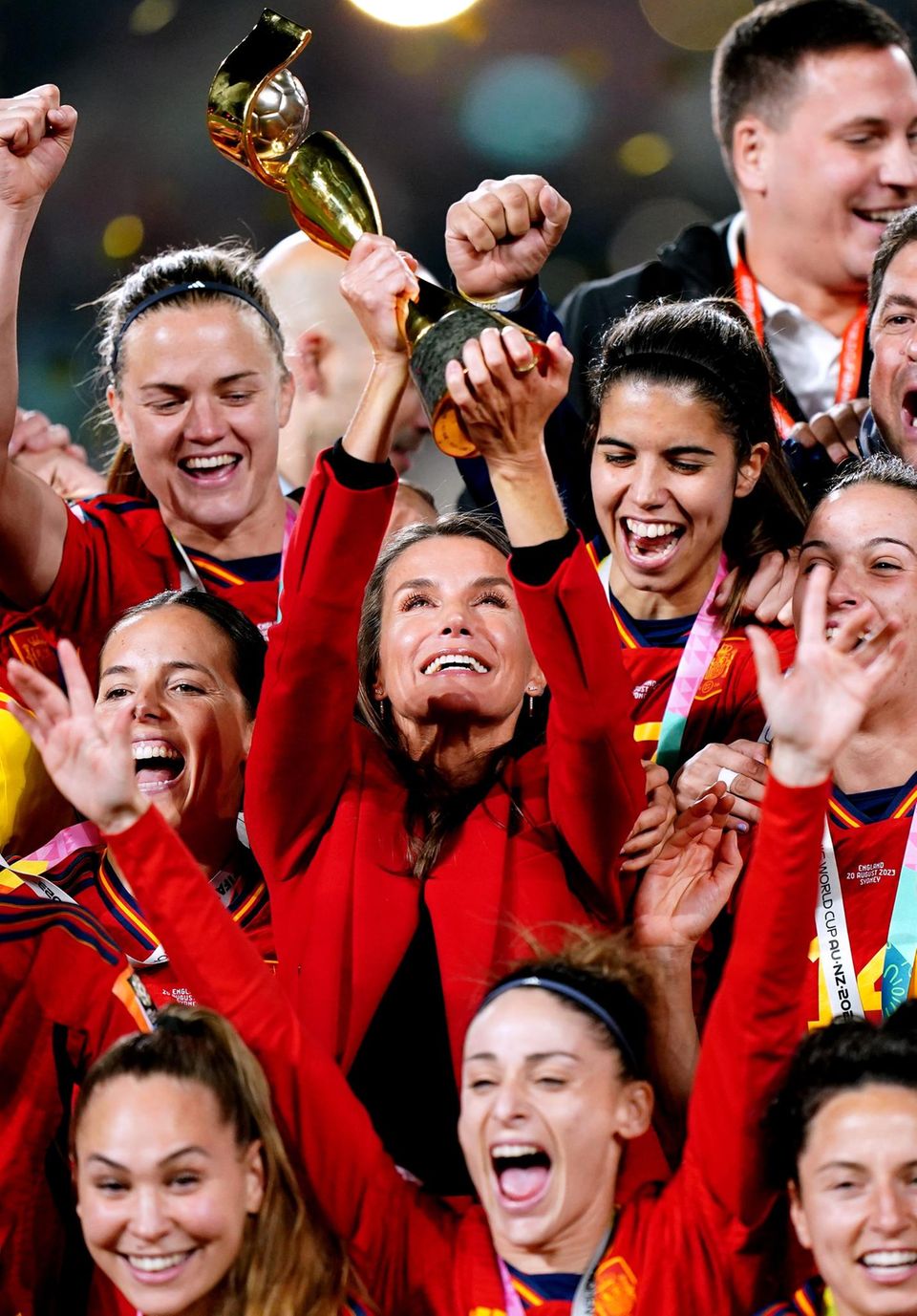The Queen was extremely happy when the Spanish won