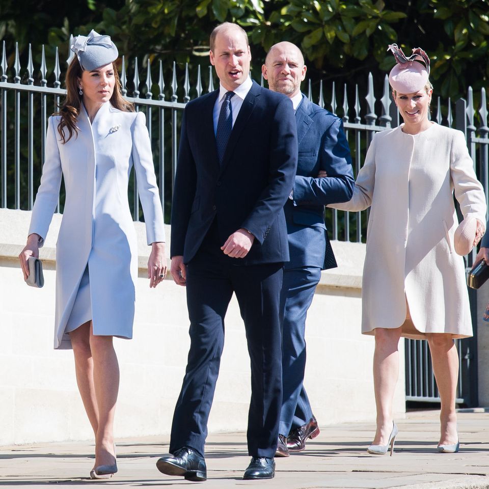 Catherine, Princess of Wales, Prince William, Mike and Zara Tindall