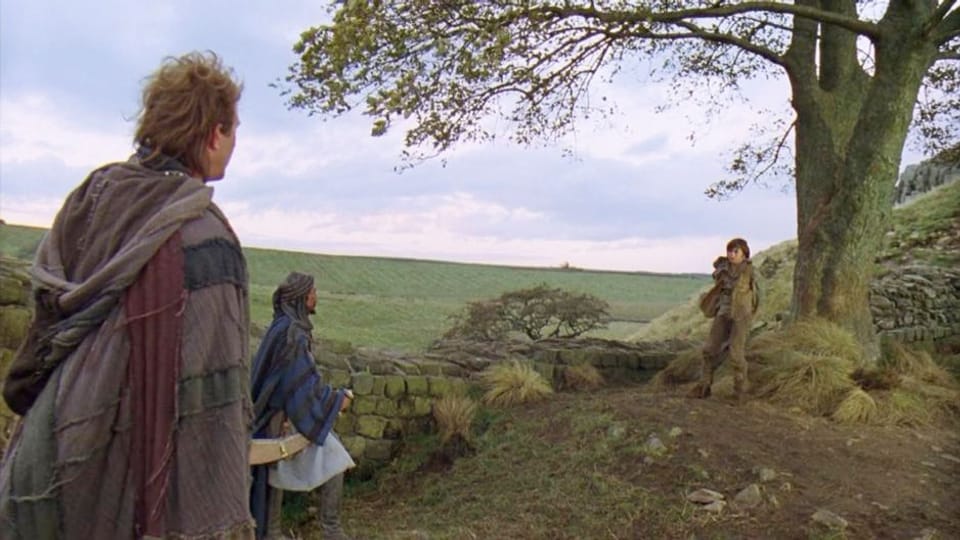 The scene with the tree in Sycamore Gap from “Robin Hood: King of Thieves” with Kevin Costner.