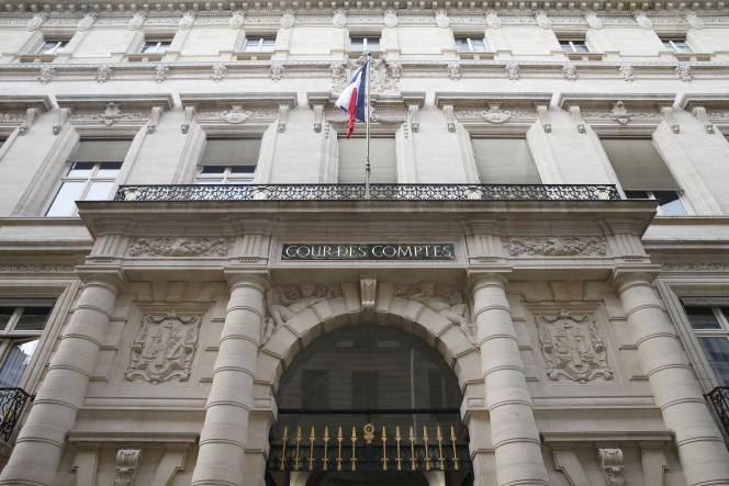 The entrance to the Court of Auditors, in Paris.