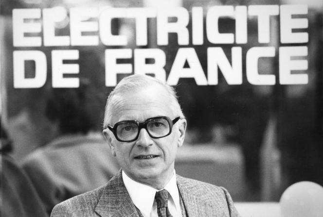 Former EDF president Marcel Boiteux (1979-1987), in 1980. 