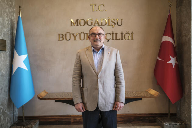 Ibrahim Mete Yagli, the Turkish ambassador to Somalia, at his country's embassy in Mogadishu, October 18, 2023.