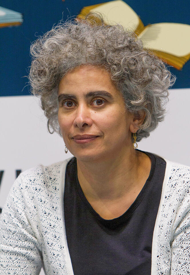 Adania Shibli, at the Turin Book Fair, Italy, October 14, 2021.