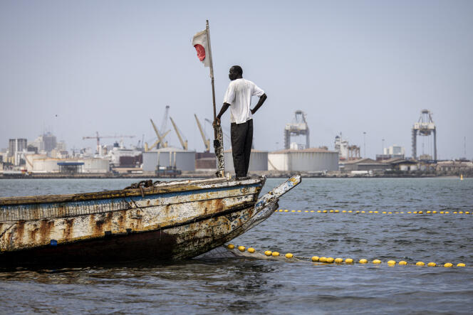 A Senegalese fisherman in Hann Bay, Dakar, September 27, 2023.