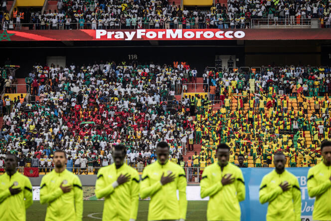The Abdoulaye-Wade stadium in Diamniadio during a friendly match between Senegal and Algeria, September 12, 2023.