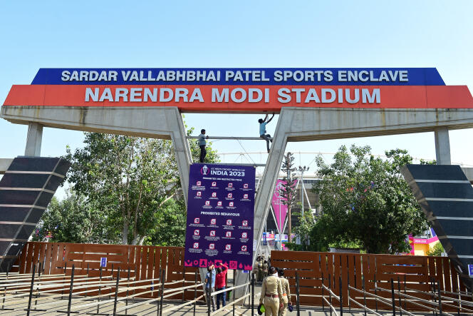 The Narendra Modi Stadium, Ahmedabad, Wednesday October 4, 2023.