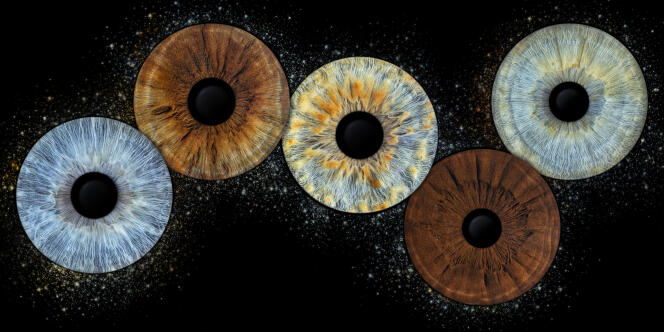 “Quintet”, Stars effect, black background created by Iris Photo.