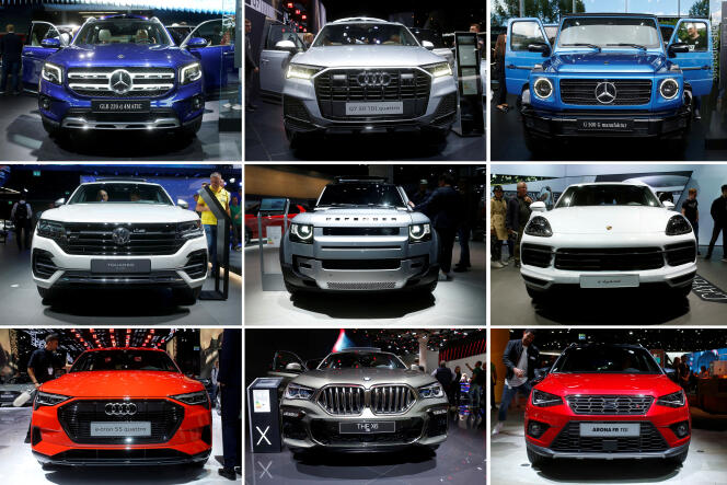 Nine SUV models presented at the Frankfurt Motor Show in 2019.