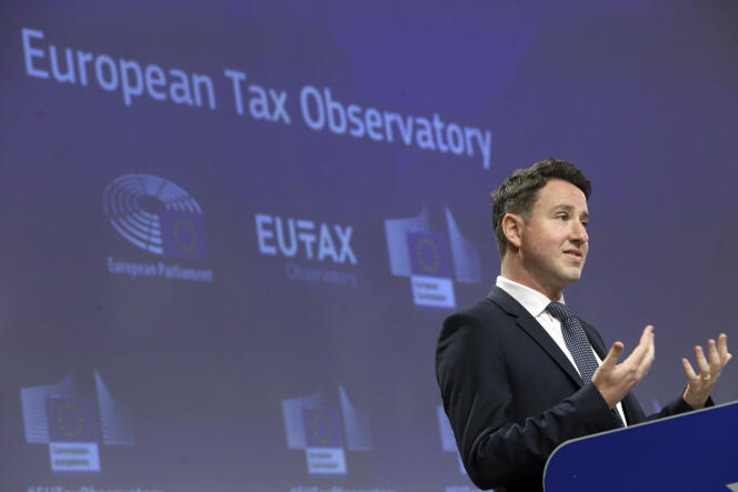 Gabriel Zucman, director of the European Tax Observatory, in Brussels, June 2021.
