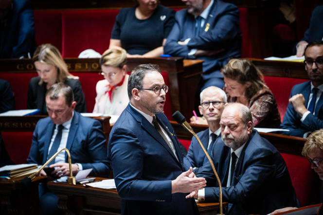 Aurélien Rousseau, Minister of Health and Prevention, at the National Assembly, September 26, 2023.