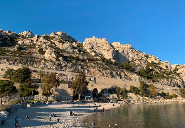 Estaque beach, in Marseille, a district immortalized in “Marius and Jeannette”.