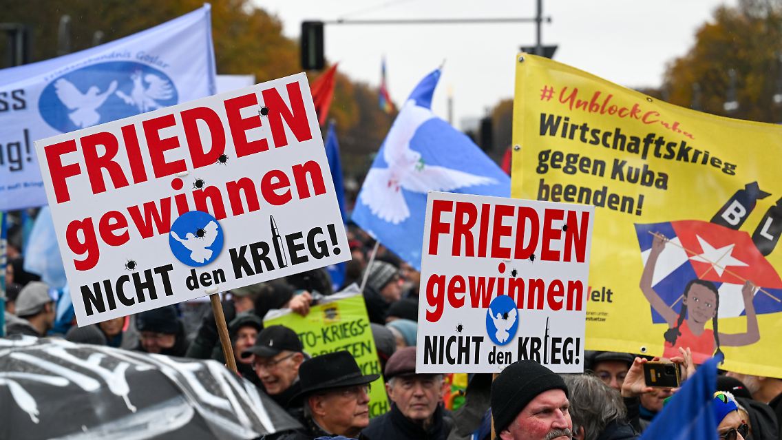 Verschiedene Initiativen hatten zu der Demo am Brandenburger Tor aufgerufen.