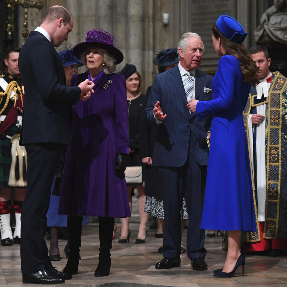 Prince William, Queen Camilla, King Charles and Catherine, Princess of Wales