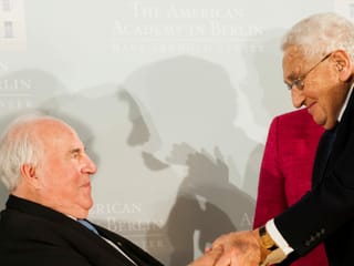 Helmut Kohl and Herny Kissinger