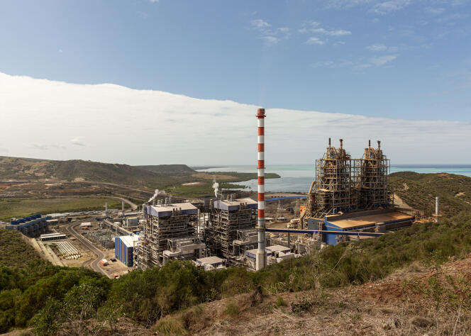 The Koniambo Nickel SAS factory, in Voh, New Caledonia, on November 1, 2023.