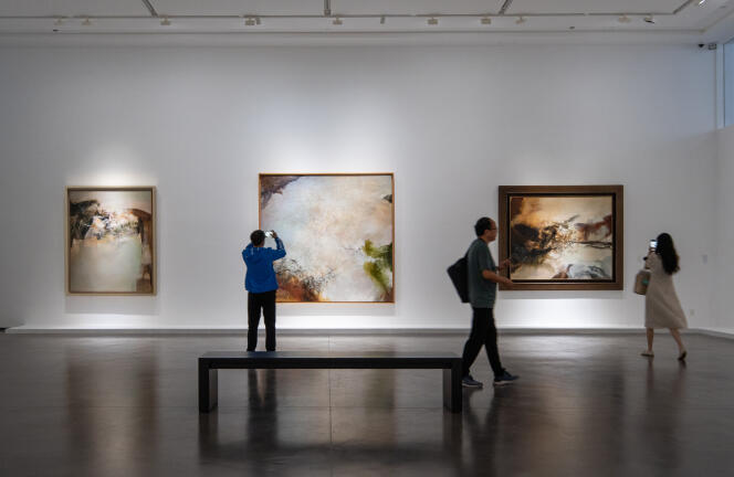 View of the Zao Wou-Ki exhibition at the Hangzhou Academy of Arts, September 2023.