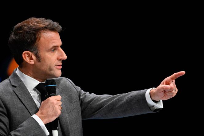 Emmanuel Macron, in Nantes, November 28, 2023.