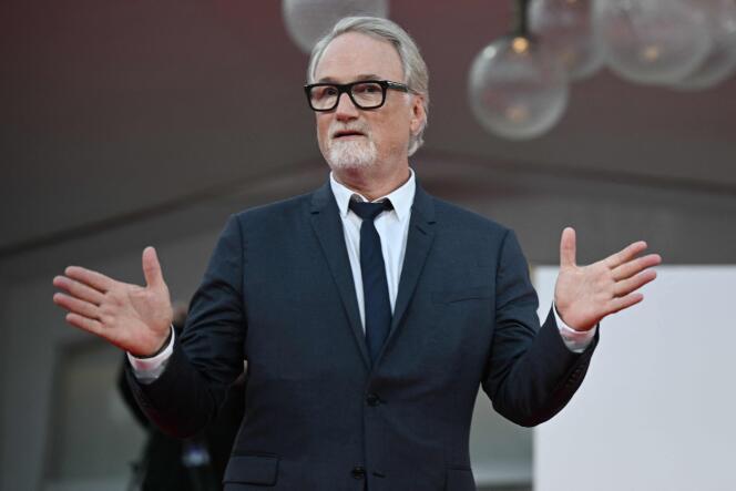 David Fincher came to present “The Killer” at the Venice film festival, September 3, 2023.