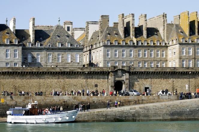 The town of Saint-Malo, in Brittany.