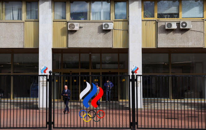 The headquarters of the Russian Olympic Committee in Moscow, October 13, 2023. 