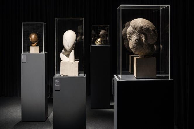 View of the exhibition “Brancusi.  Romanian sources and universal perspectives”, in Timisoara, Romania, in 2023.