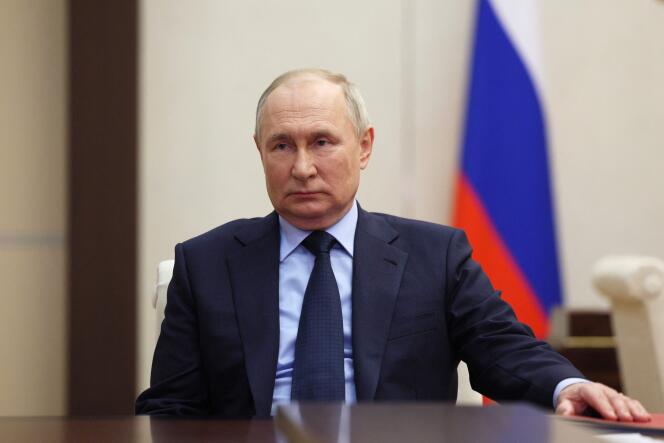 Russian President Vladimir Putin in Moscow on October 31, 2023.