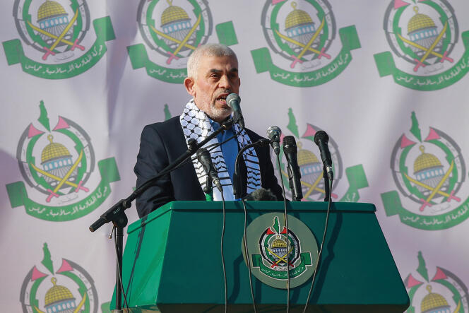 Yahya Sinouar, leader of Hamas, in Gaza, December 14, 2022.
