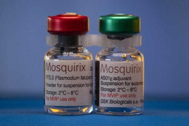 The RTS,S malaria vaccine, developed by the British pharmaceutical group GSK.