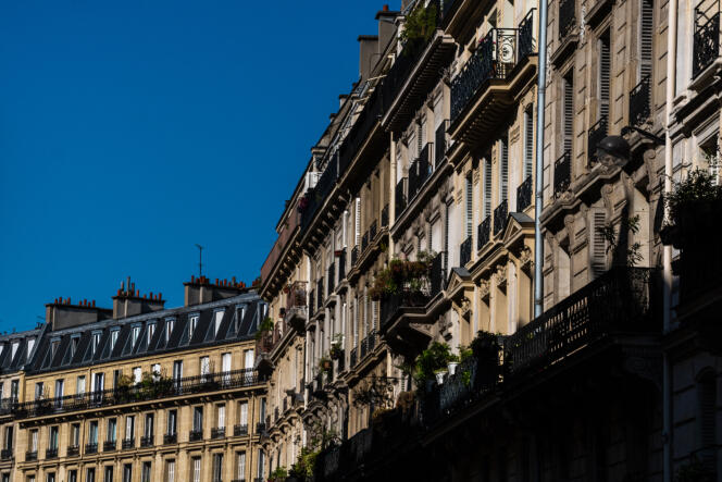 In Paris, June 25, 2023. All the districts of the capital recorded a decrease in their prices in the third quarter of 2023, of between 2% and 7% in one year.