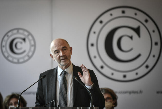 The first president of the Court of Auditors, Pierre Moscovici, in Paris, February 16, 2022.