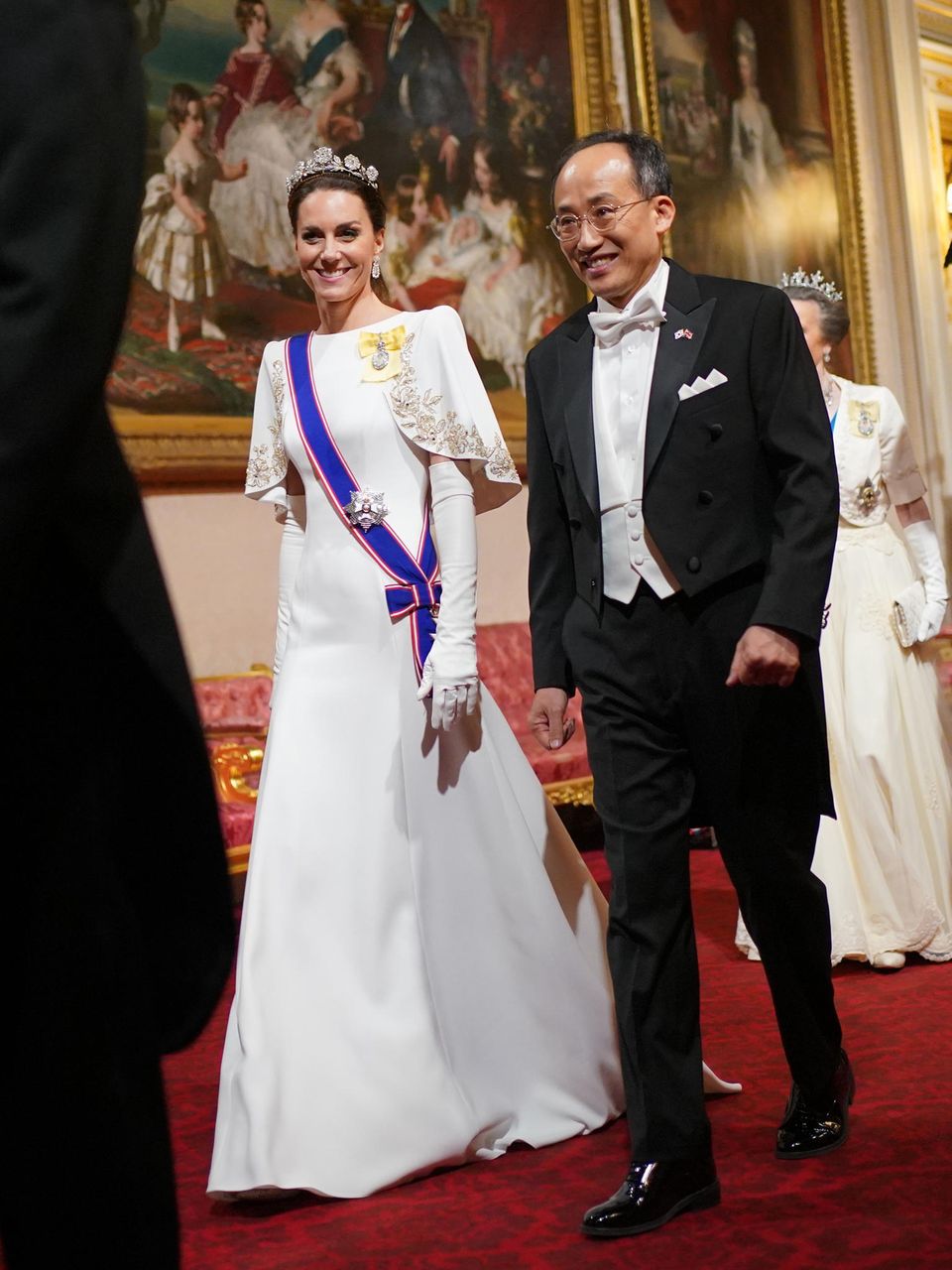 Catherine, Princess of Wales, with Choo Kyung-ho, a member of the South Korean National Assembly.