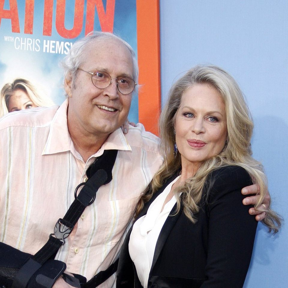 Chevy Chase and Beverly D'Angelo at the 2015 premiere of "Vacation - We are the Griswolds".