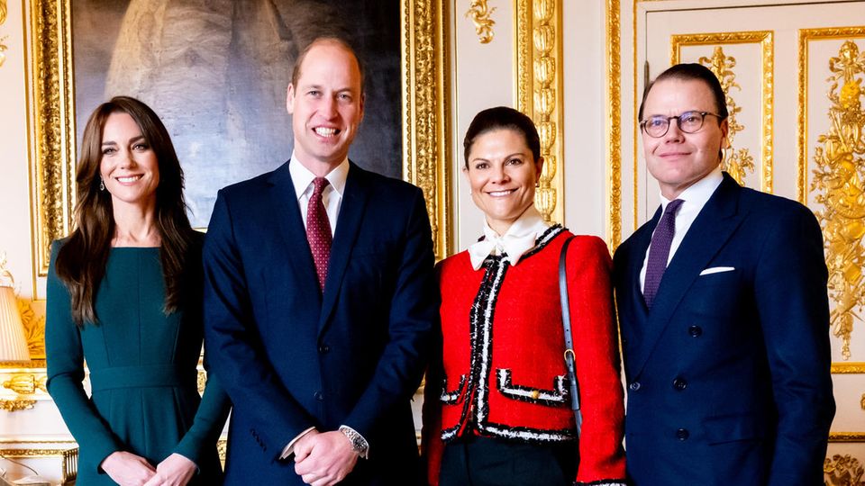 Catherine, Princess of Wales, Prince William, Princess Victoria and Prince Daniel