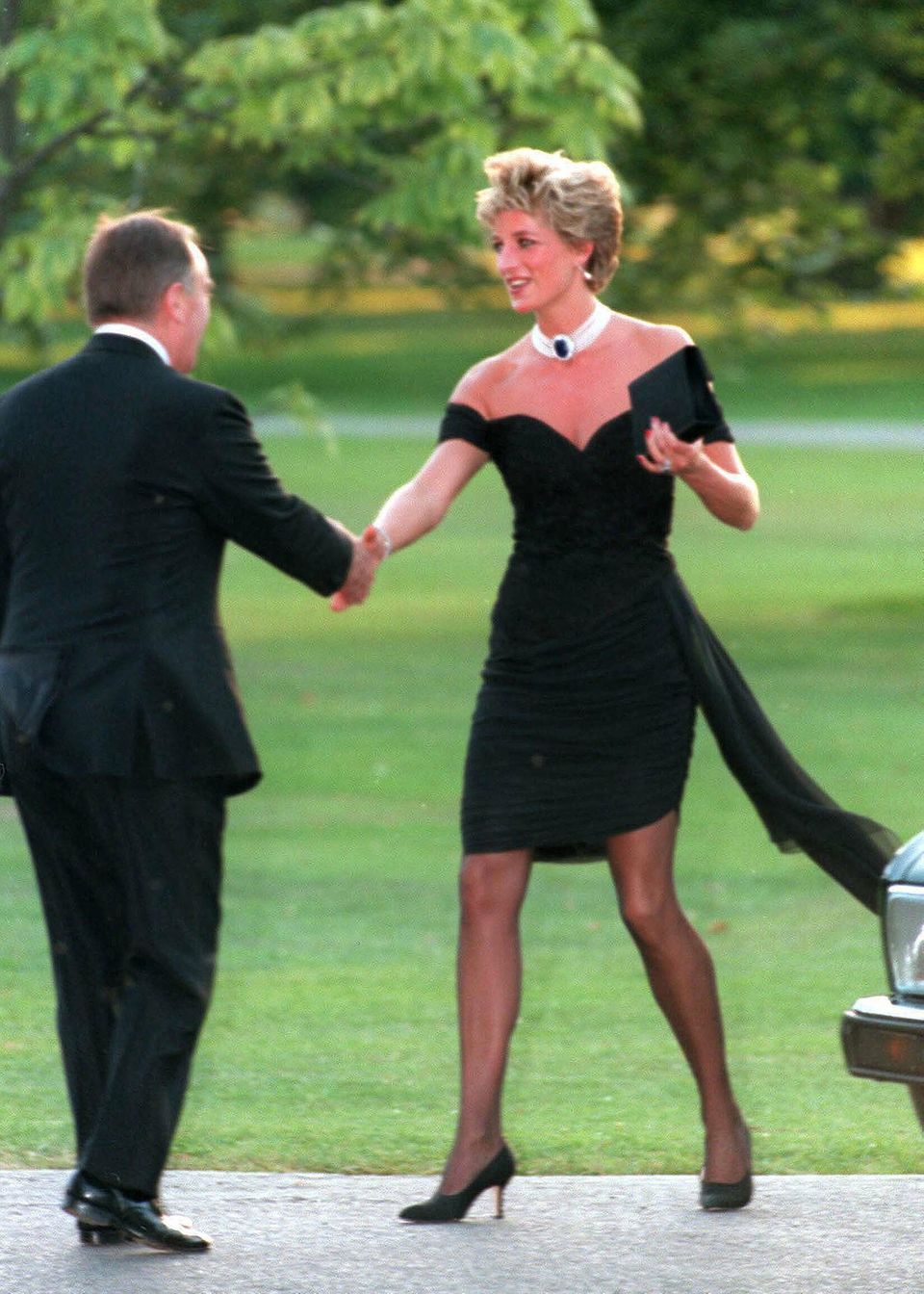 Lady Diana in the so-called "revenge dress" in 1994