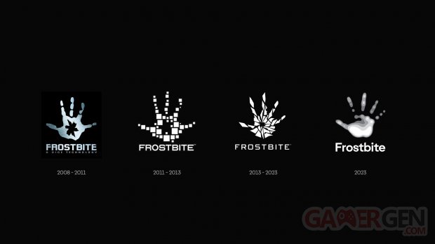 Frostbite Engine EA Games logo evolution 2008 2023